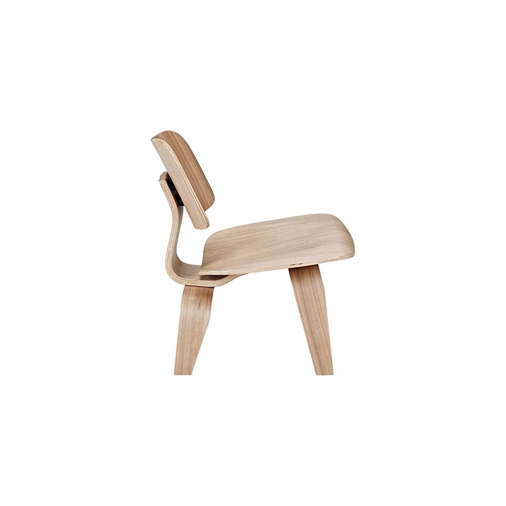 Modway EEI-510-NAT Fathom Mid-Century Modern Molded Plywood Lounge Accent Chair,Engineered Wood in Natural