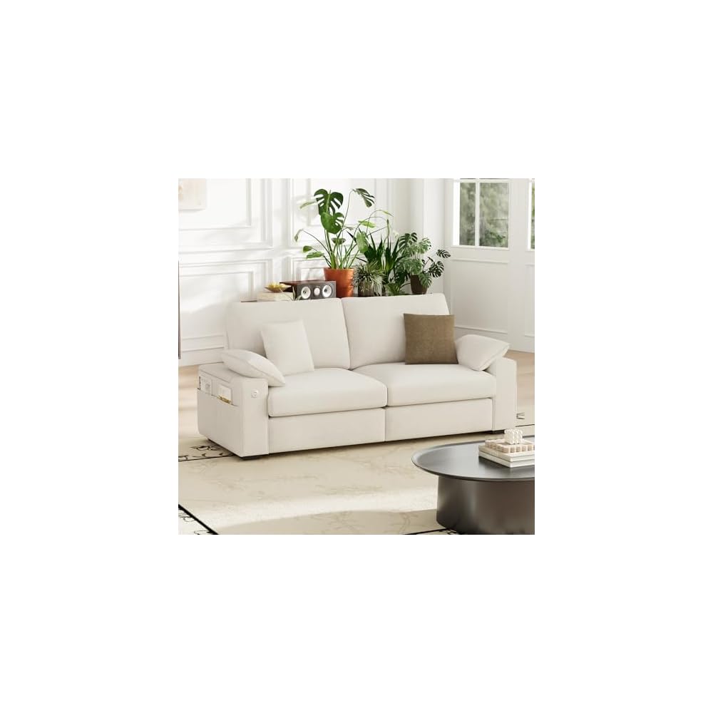 MALOL 89" Loveseat Couch, 3 Seater Upholstered