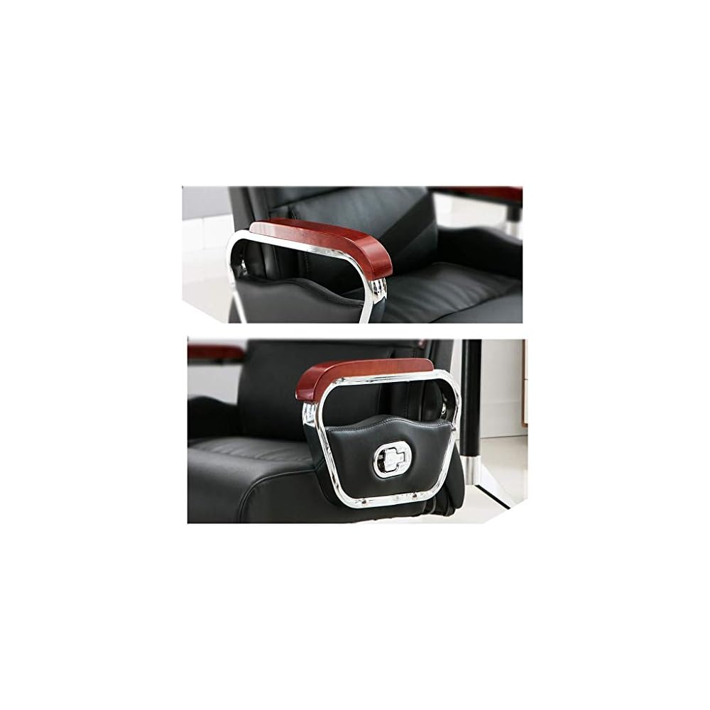 Executive Boss Office Chair Leather Reclining Computer Desk Chair for Home Business with Swivel Function Comfortable Back Support Lift Seat