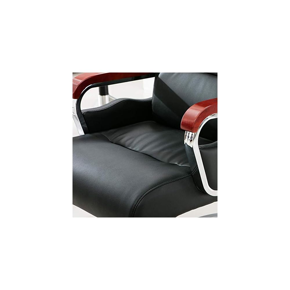Executive Boss Office Chair Leather Reclining Computer Desk Chair for Home Business with Swivel Function Comfortable Back Support Lift Seat