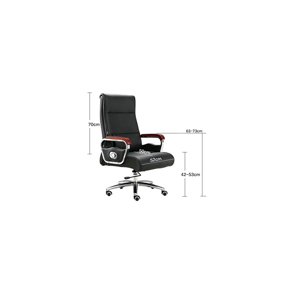 Executive Boss Office Chair Leather Reclining Computer Desk Chair for Home Business with Swivel Function Comfortable Back Support Lift Seat