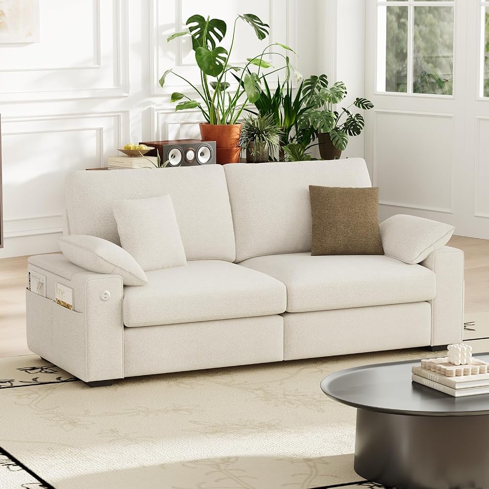 MALOL 89" Loveseat Couch, 3 Seater Upholstered