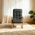 Modern Adjustable Lounge Chair, with Adjustable seat Height and Three-Level Lumbar Angle Adjustment, Suitable for Living Room, Bedroom, Study, and attic, Gray