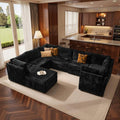 128x96" Oversized Modular Sectional Living Room Couch Sofa Set Corduroy