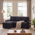 ERYE 71" L-Shaped Convertible Sleeper Sectional Sofa with Pull Out Sleeper Couch Bed and Reversible Storage Chaise for Home Apartment,Chenille Tufted Upholstered,USB-C Ports
