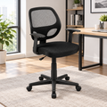 Flash Furniture Mid-Back Mesh Executive Office Chair, with Arms, Black
